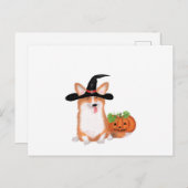 Corgi Halloween briefkaart (Voorkant / Achterkant)