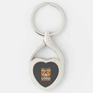Corgi Halloween Heksenmeisje Vintage Horror Sleutelhanger
