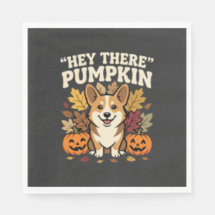 Corgi Halloween Hey There Pompoen Design Servet