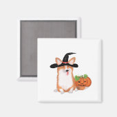Corgi Halloween magnet Magneet (Voorkant / Achterkant)