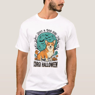 Corgi Halloween T-shirt voor hondenliefhebbende me