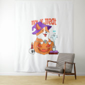 Corgi Halloween Wandkleed (In situ)