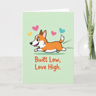 Corgi Hartjes Liefde Hoge Kaart