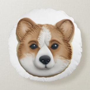 Corgi Hond 3D Geïnspireerd Rond Kussen