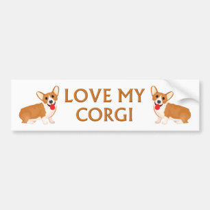 corgi hond bumpersticker
