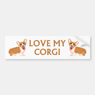 corgi hond bumpersticker