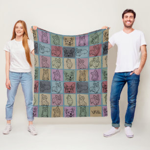 Corgi Hond Deken, Knusse Corgi Liefhebber Worp Vin Fleece Deken
