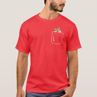 Corgi-hond in zak grappige schattige puppy grote g t-shirt