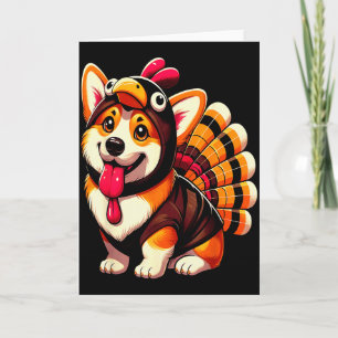 Corgi Hond Kalkoen Thanksgiving Kostuum Vrouwen Ma Kaart
