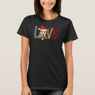 Corgi Hond Santa Kerstmis Xmas Buffalo Plaid Rood T-shirt