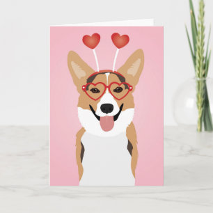 Corgi Hond Valentijnsdag Kaart