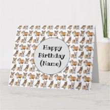 Corgi-hond verjaardagskaart