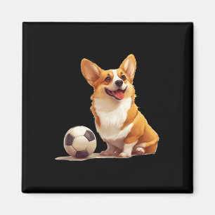 Corgi-hond voetbal Ll sportteam dier mannen vrouwe Magneet