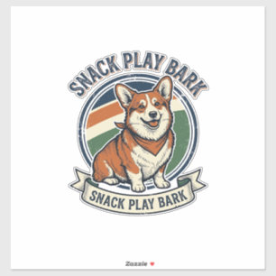 Corgi honden shirt grappige vintage gravure huisdi sticker