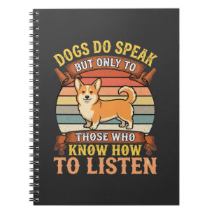 Corgi Honden Spreken Echt Vintage Quote Notitieboek