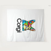 Corgi Hondeneigenaar Pembroke Welsh Corgi Mannen V Wandkleed (Voorkant (horizontaal))