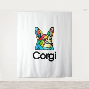 Corgi Hondeneigenaar Pembroke Welsh Corgi Mannen V Wandkleed