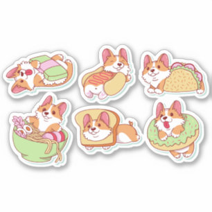 CORGI HONDENVOER KARAKTERSET STICKER