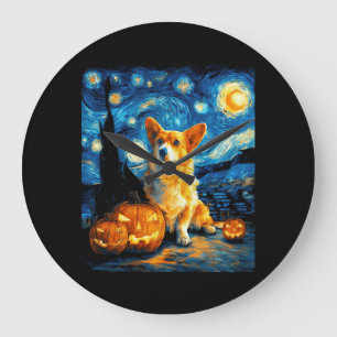 Corgi-hondliefhebbers Schilderij van van gogh ster Grote Klok