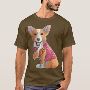 Corgi I Love mama Tattoo Dog Funny Moederdag T-S T-shirt