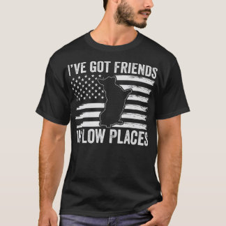 Corgi ik heb vrienden in low Places Pembroke Wels T-shirt