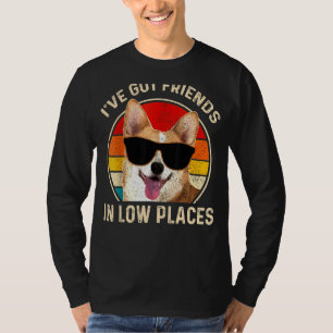 Corgi ik heb vrienden op een kleine plaats in Dog T-shirt