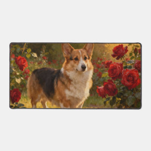 Corgi in de Rozen V Bureaumat
