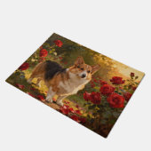 Corgi in de Rozen V Deurmat (Schuin)