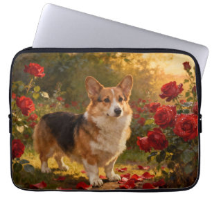 Corgi in de Rozen V Laptop Sleeve