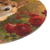 Corgi in de Rozen V Snijplank (Hoek)