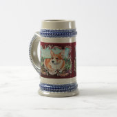 Corgi in de tuin! bierpul (Voorkant links)