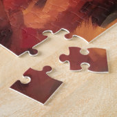 Corgi in herfstbladeren Herfst Inspire Legpuzzel (Zijkant)