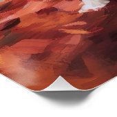 Corgi in herfstbladeren Herfst Inspire Perfect Poster (Hoek)