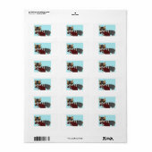 Corgi Inbreker Uitnodiging Etiket (Full Sheet)