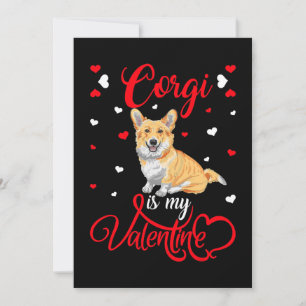 Corgi is mijn Valentijn Funny Corgi Valentijnsdag Feestdagenkaart