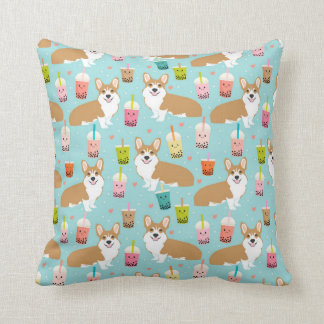 Corgi Kawaii Boba Tea - belletjes Kussen