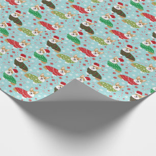 Corgi-kerstbeker Gift Wrap Cadeaupapier