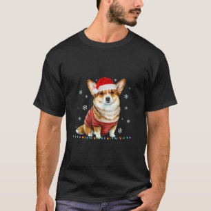 Corgi kerstboom Dog Santa Merry Corgmas T-shirt