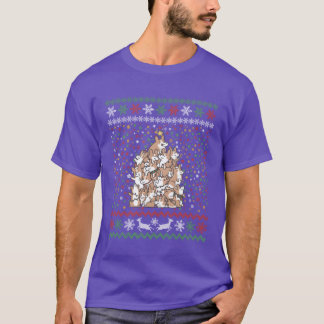 Corgi Kerstboom Lelijke Kerst familie T-shirt