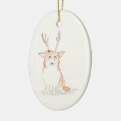 Corgi-kerstboomornament Keramisch Ornament (Links)