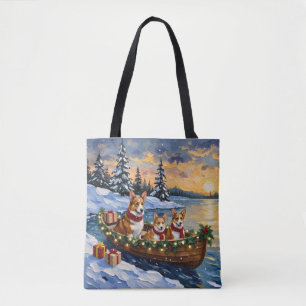 Corgi Kerstboot Vakantie Draagtas