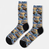 Corgi Kerstboot Vakantie Sokken (Links)