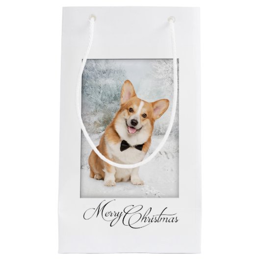 Corgi kerstcadeau klein cadeauzakje (Voorkant)