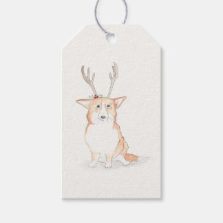 Corgi-kerstcadeaulabels Cadeaulabel