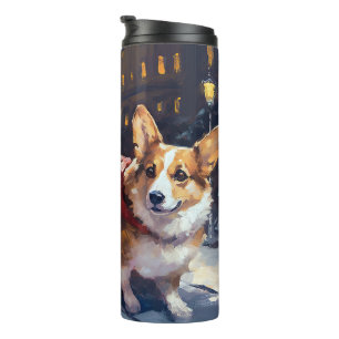 Corgi Kerstfeest Seizoen Thermosbeker