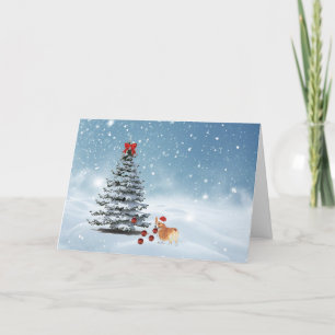 Corgi Kerstkaart Feestdagen Kaart