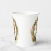 Corgi Kerstkrans feestelijke pup Papieren Bekers (Links)