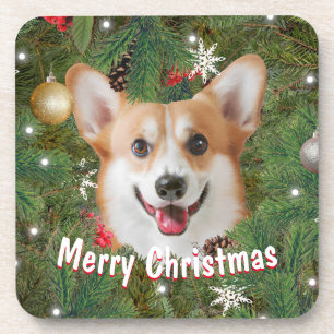 Corgi Kerstmis Bier Onderzetter