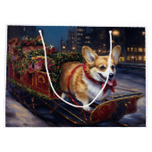 Corgi Kerstmis Feestelijk Seizoen Groot Cadeauzakje (Achterkant)