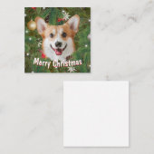 Corgi Kerstmis Notitiekaartje (Voorkant / Achterkant)